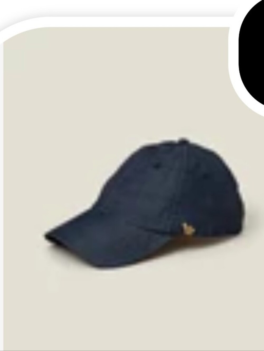Chord Dark Denim Chambray Jean Navy Baseball Cap Hat